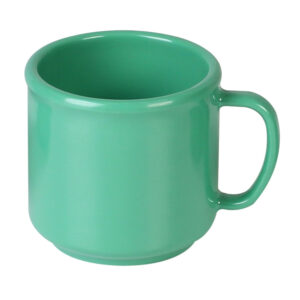 10 Oz. Mug, Green, Melamine, 12/PK