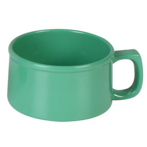 10 Oz. Soup Mug, Green, Melamine, 12/PK