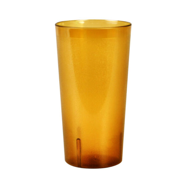 32 Oz. Plastic Traditional Pebbled Tumbler Tall, Amber, 12/PK