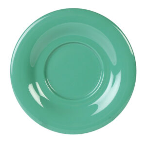 5 1/2" Dia. x 5/8" H Saucer, Green, Melamine, 12/PK