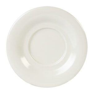 5 1/2" Dia. x 5/8" H Saucer, Ivory, Melamine, 12/PK