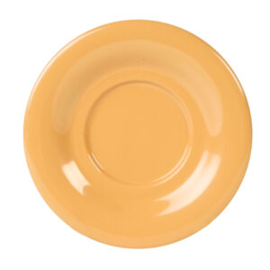 5 1/2" Dia. x 5/8" H Saucer, Yellow, Melamine, 12/PK