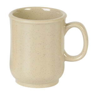 8 Oz, 3" Bulbous Mug, Sand,Melamine, 12/PK