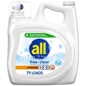 All Free Clear Liquid Laundry Detergent with OXI Stain Removers 79 Loads - 141 fl oz