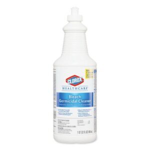 Clorox Healthcare Bleach Germicidal Cleaner, 32 oz Pull-Top Bottle, 6/Carton