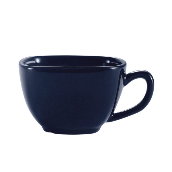 Color Arts, Square Cup 8 Oz. 3-3/4"Sq. X 2-1/2"H, Stoneware, Cobalt Blue