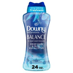 Downy Infusions Balance Crisp Rain & Blue Eucalyptus In-Wash Scent Booster Beads - 24oz