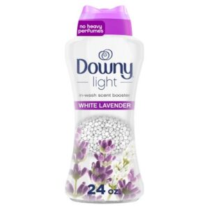 Downy Light White Lavender Laundry Scent Booster Beads for Washer with No Heavy Perfumes - 24oz