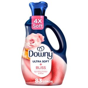 Downy Ultra Soft + Bliss Sparkling Amber & Rose Liquid Fabric Softener - 56 fl oz