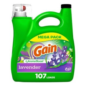 Gain + Aroma Boost Lavender Scent HE Compatible Liquid Laundry Detergent - 154 fl oz