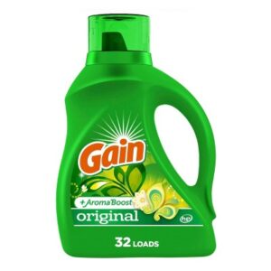 Gain + Aroma Boost Original Scent HE Compatible Liquid Laundry Detergent Soap - 46 fl oz