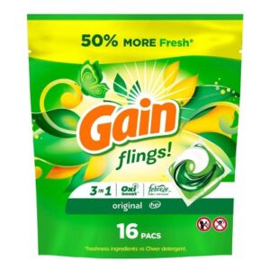 Gain flings! Laundry Detergent Pacs - Original - 16ct