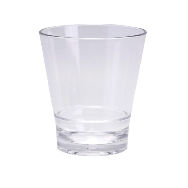 Hawaii, Round Rocks Cup, 9 Oz., 3 1/4"Dia. X 3 3/4"H, SAN Plastic, Clear, Case of 24