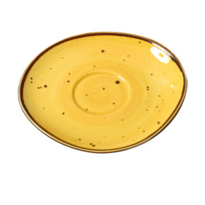 Lyon - Yellow, Round Saucer, 6 1/2"Dia. X 3/4"H, Porcelain, Yellow, Case of 36