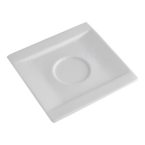 Mainland, Square Saucer, 5 1/2"Sq., Porcelain, White, Case of 36