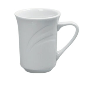 Miami, Round Mug, 8 Oz., 3"Dia., Porcelain, White, Case of 36