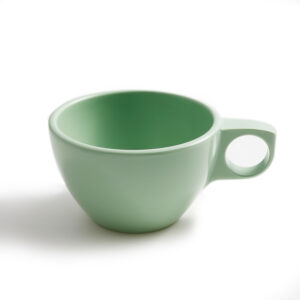 Nessico, Round Ovide Cup, 7 Oz., 3 3/4"Dia. X 2 1/4"H, Melamine, Green, Case of 48