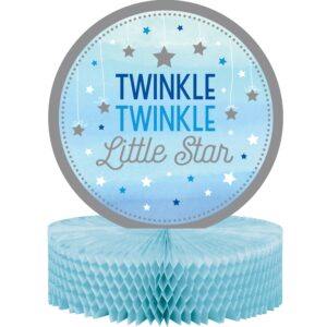 One Little Star Boy 12" x 9" Honeycomb Centerpiece, Case of 6