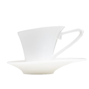 Sea Star, Cup, 6 Oz., H. 2 4/3 X DIA. 3" With Saucer Dia. 5 4/1" Porcelain, White, Case of 24