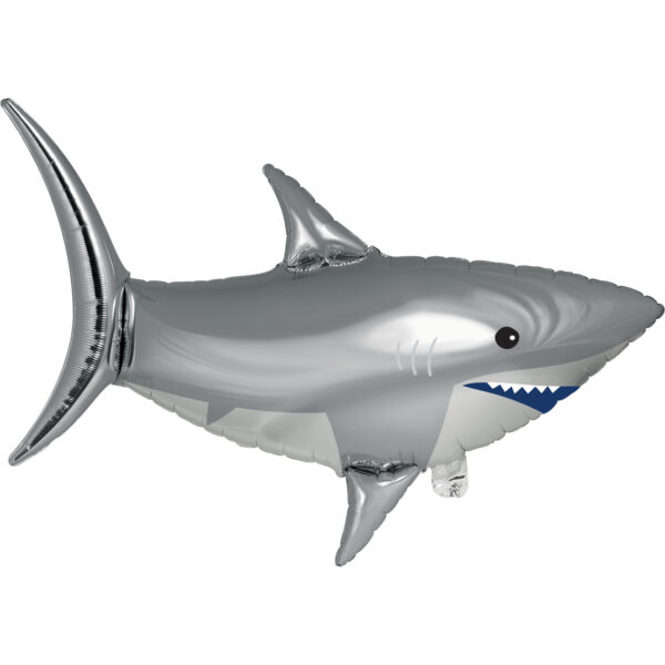 Shark Party Metallic Balloon, Case of 10