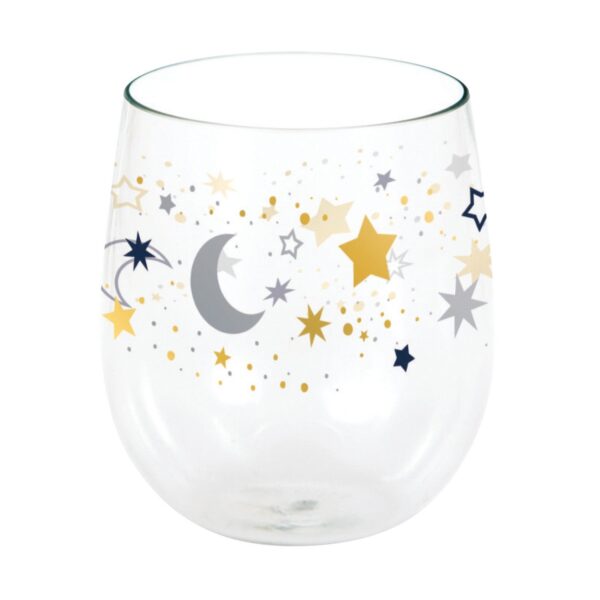 Starry Night, 14 Oz. Stemless Wineglass, Case of 6