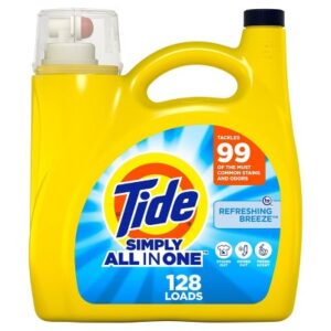 Tide Clean & Fresh Simply Refreshing Breeze HE Compatible Liquid Laundry Detergent Soap - 168 fl oz