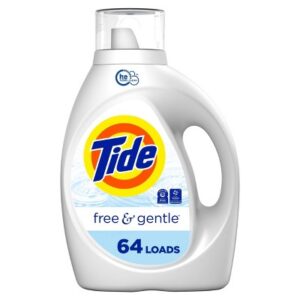 Tide Free & Gentle HE Compatible Liquid Laundry Detergent Soap - 84 fl oz