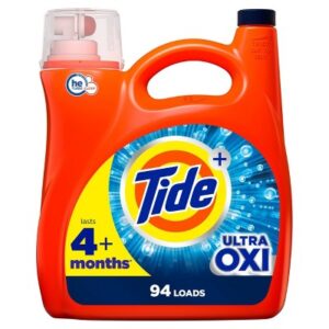 Tide Plus Ultra Oxi HE Compatible Liquid Laundry Detergent Soap - 132 fl oz